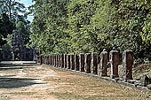 Preah Khan temple - the lantern causeway that leads to the east entrance.